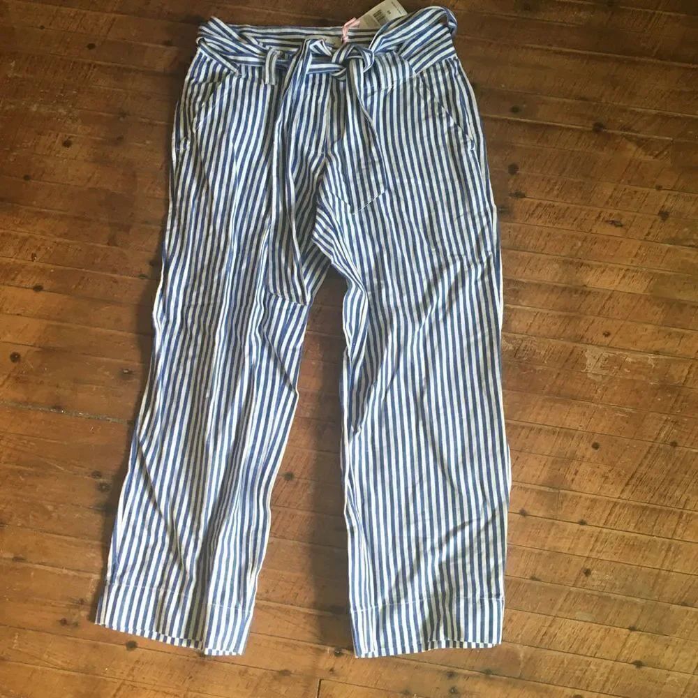 Vineyard Vines linen 00 stripe Catamaran drawstring waist pants